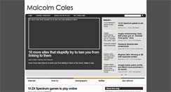 Desktop Screenshot of malcolmcoles.co.uk