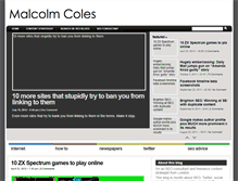 Tablet Screenshot of malcolmcoles.co.uk